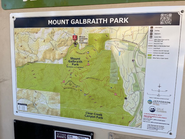 Map of Mount Galbraith Park and Trails
