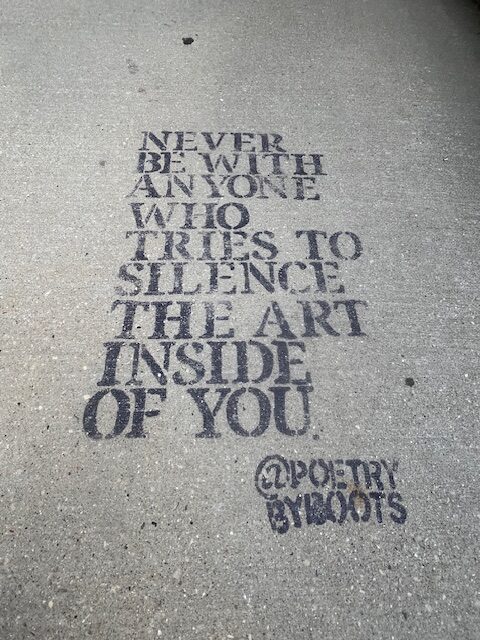 Sidewalk quote