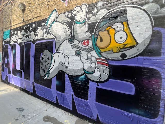 Simpsons mural