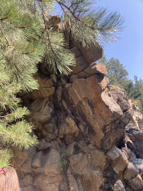 Boulders along trail