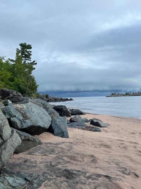 Picnic Rocks Beach, Marquette, Michigan - Great Lakes