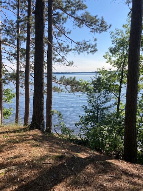 View of Trout Lake from Heart of Vilas County Bike Trail - Boulder Junction, WI