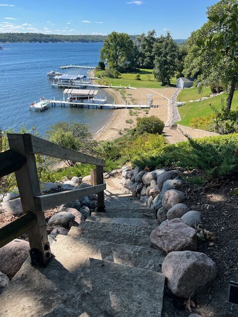 View from Lake Geneva Shore Path