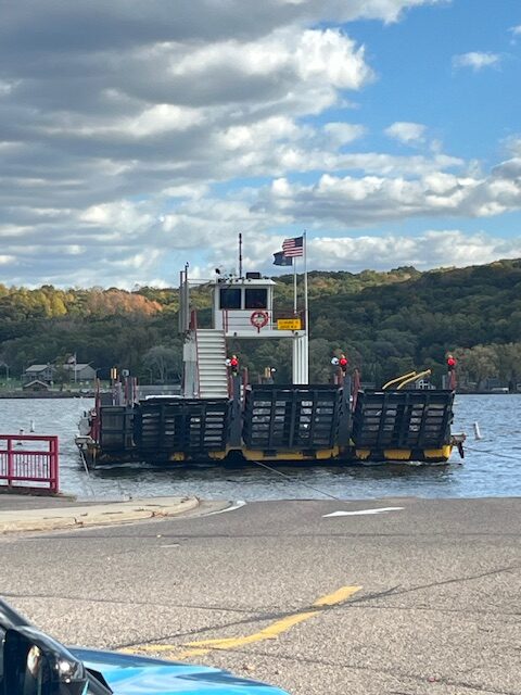 Ferry approaching the landing