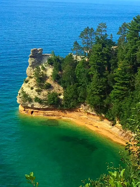 View of Miner's Castle at Pictured Rocks, Munising, MI